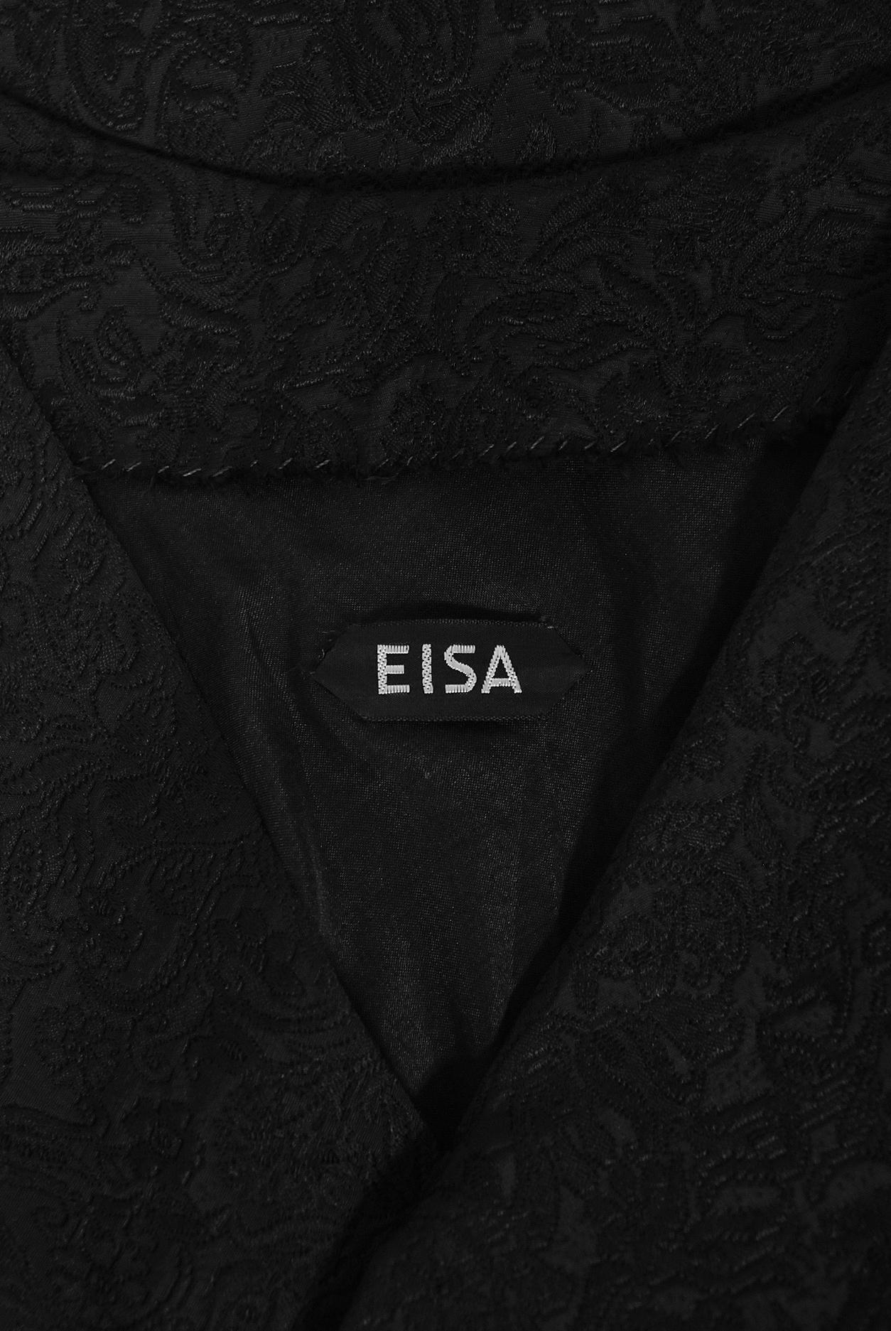 Vintage 1961 Eisa Balenciaga Haute Couture Black Silk Sculpted Bow Cut-Out Dress 7