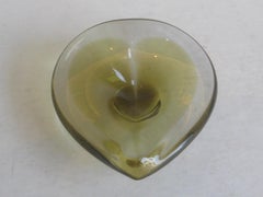 Vintage 1962 Jaakko Niemi for Nuutajarvi Finnish Art Glass Freeform Bowl Finland