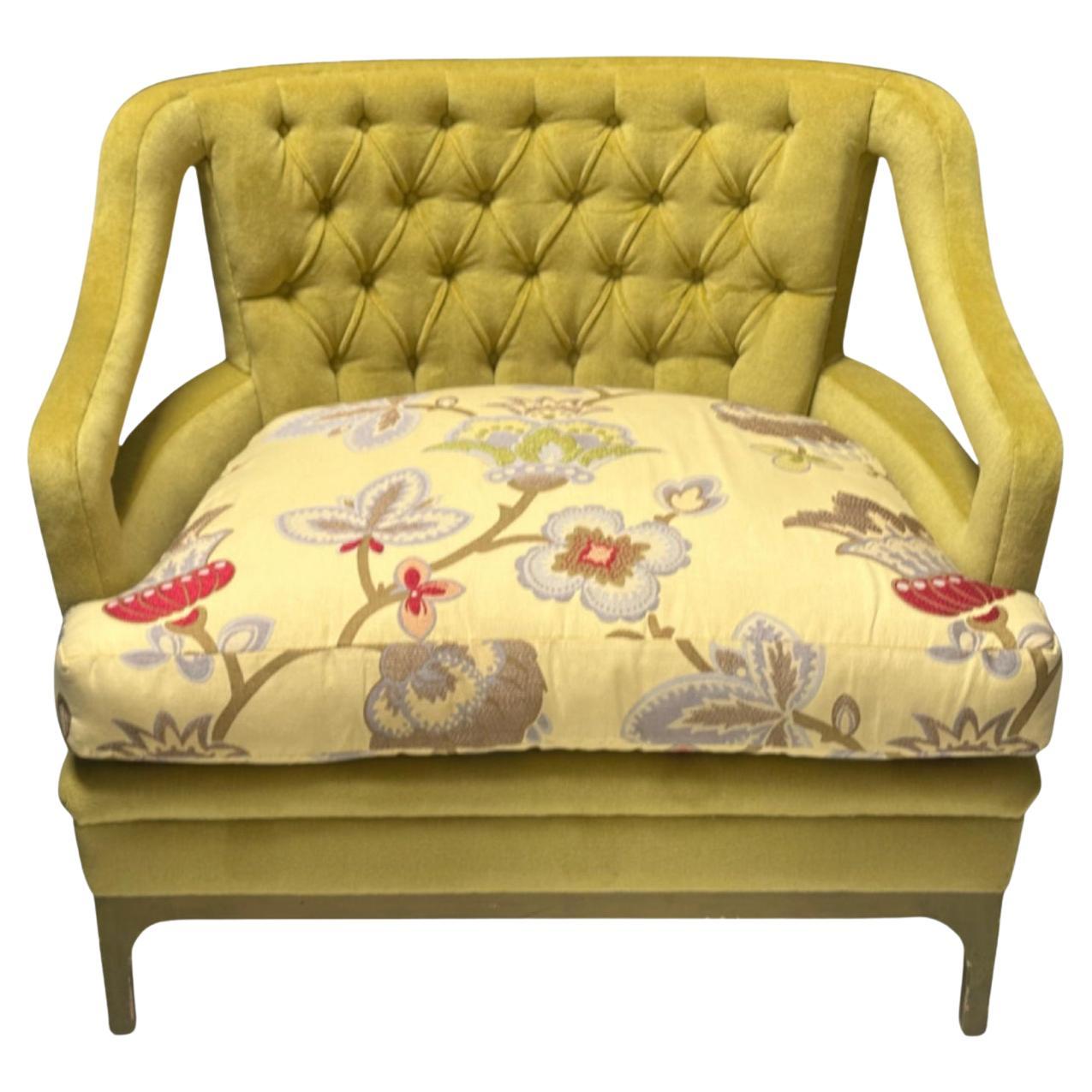 Vintage 1963 Diskin Art Modern Designer Mohair Club Chair For Sale