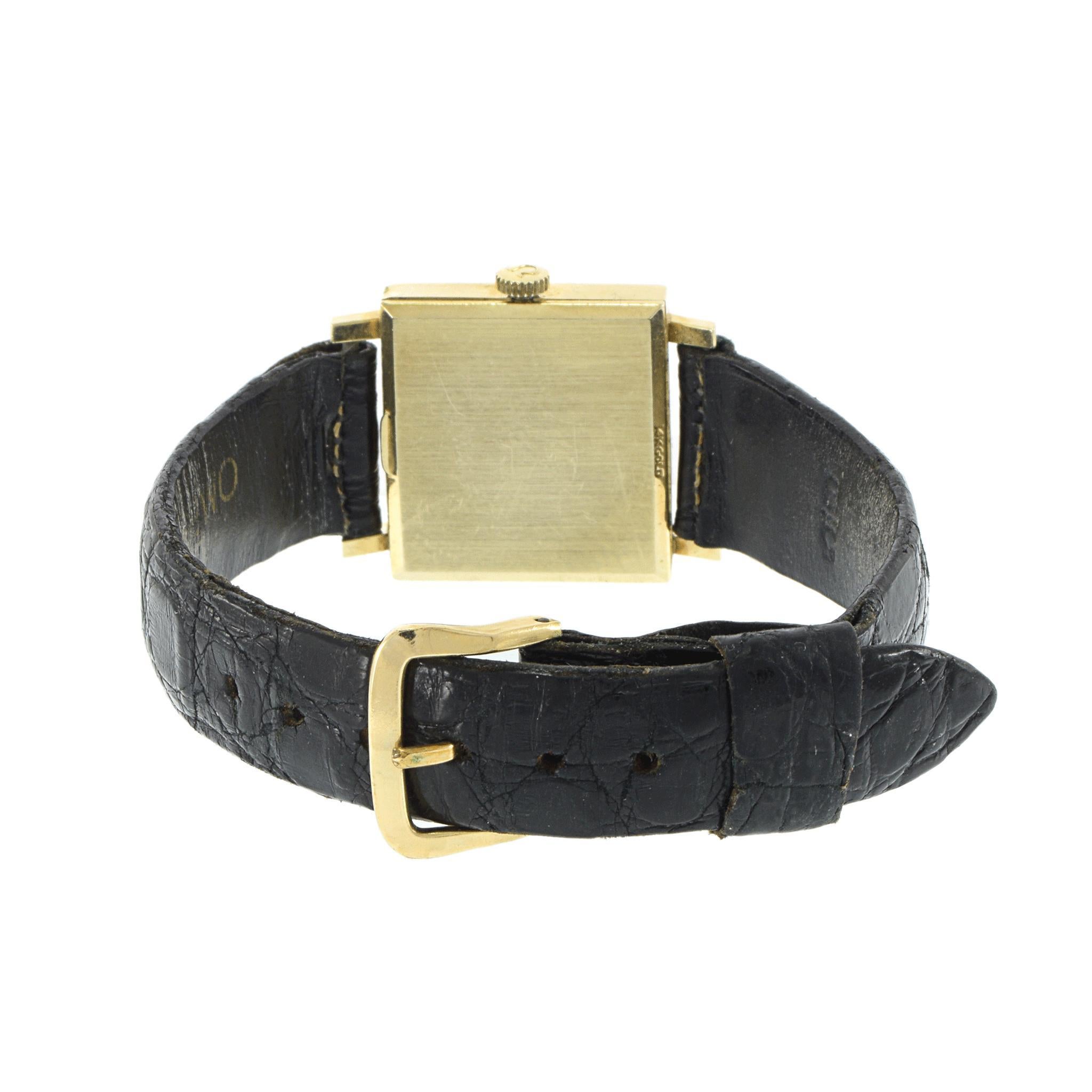 Vintage 1963 Orologio Omega in oro giallo 14KT in vendita 1