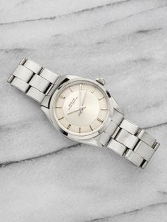 Vintage 1963 Rolex Oyster Perpetual 5552 Steel Silver Bullseye Dial Auto 34mm