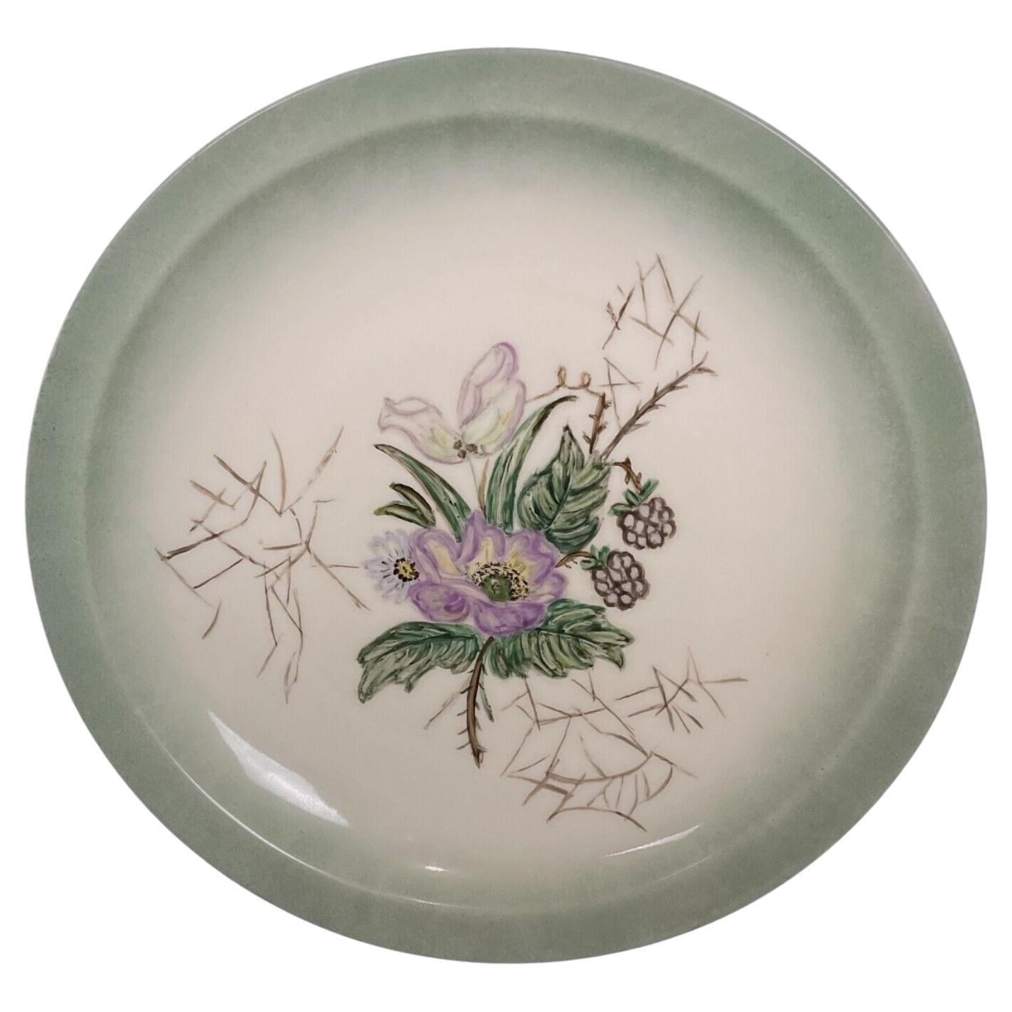 Piatto in porcellana Royal Copenhagen del 1963 - Firmato "K.K." 17,5 cm - 2Y337