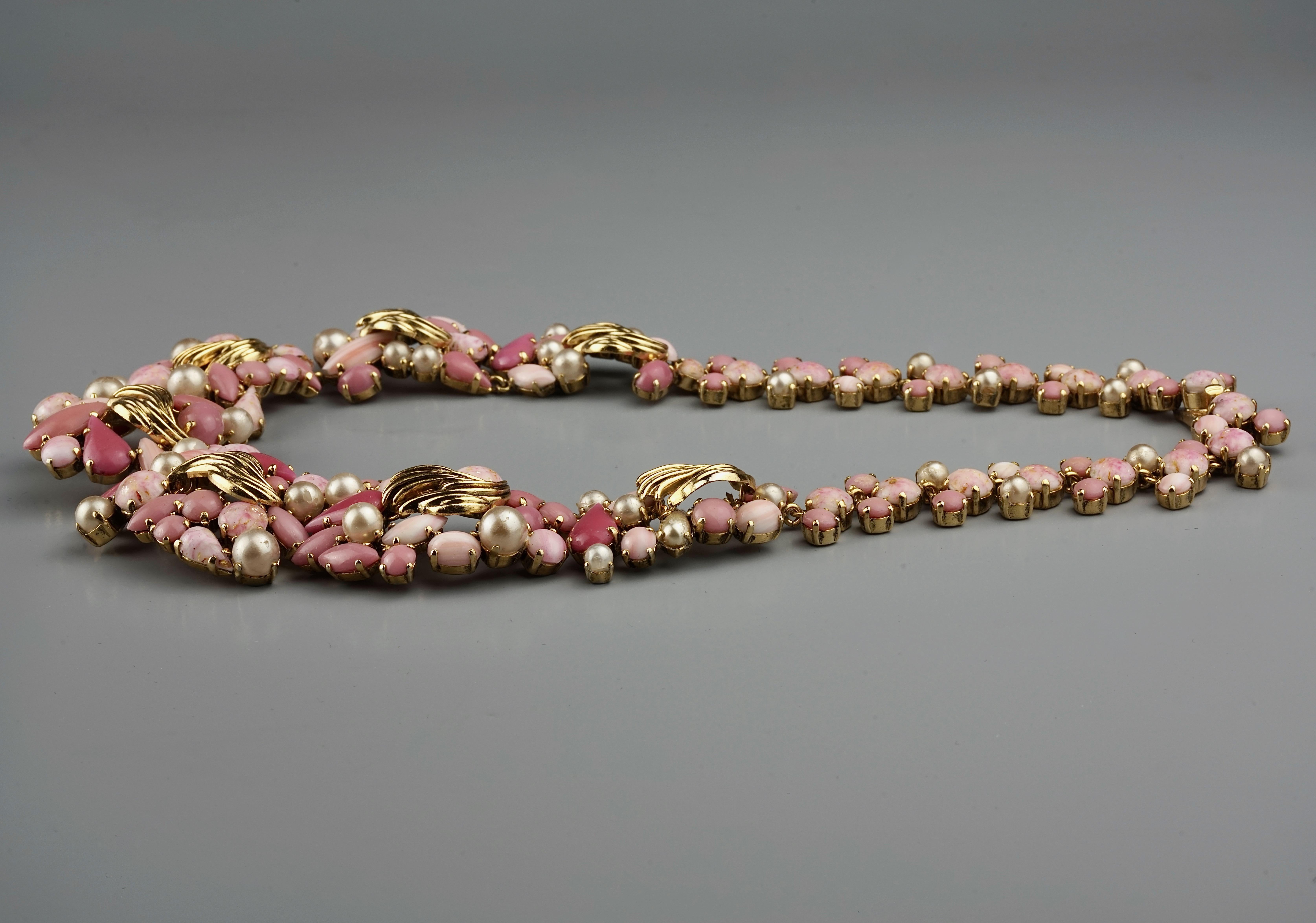 vintage cabochon necklace