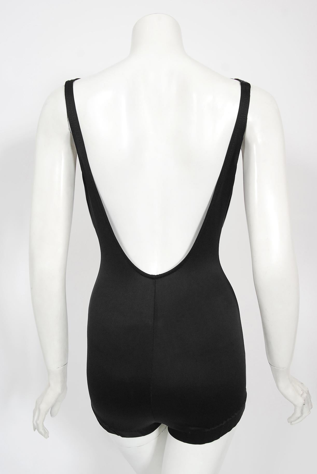 Vintage 1964 Cole of California Documented Black Fishnet 'Scandal Suit' Swimsuit 3