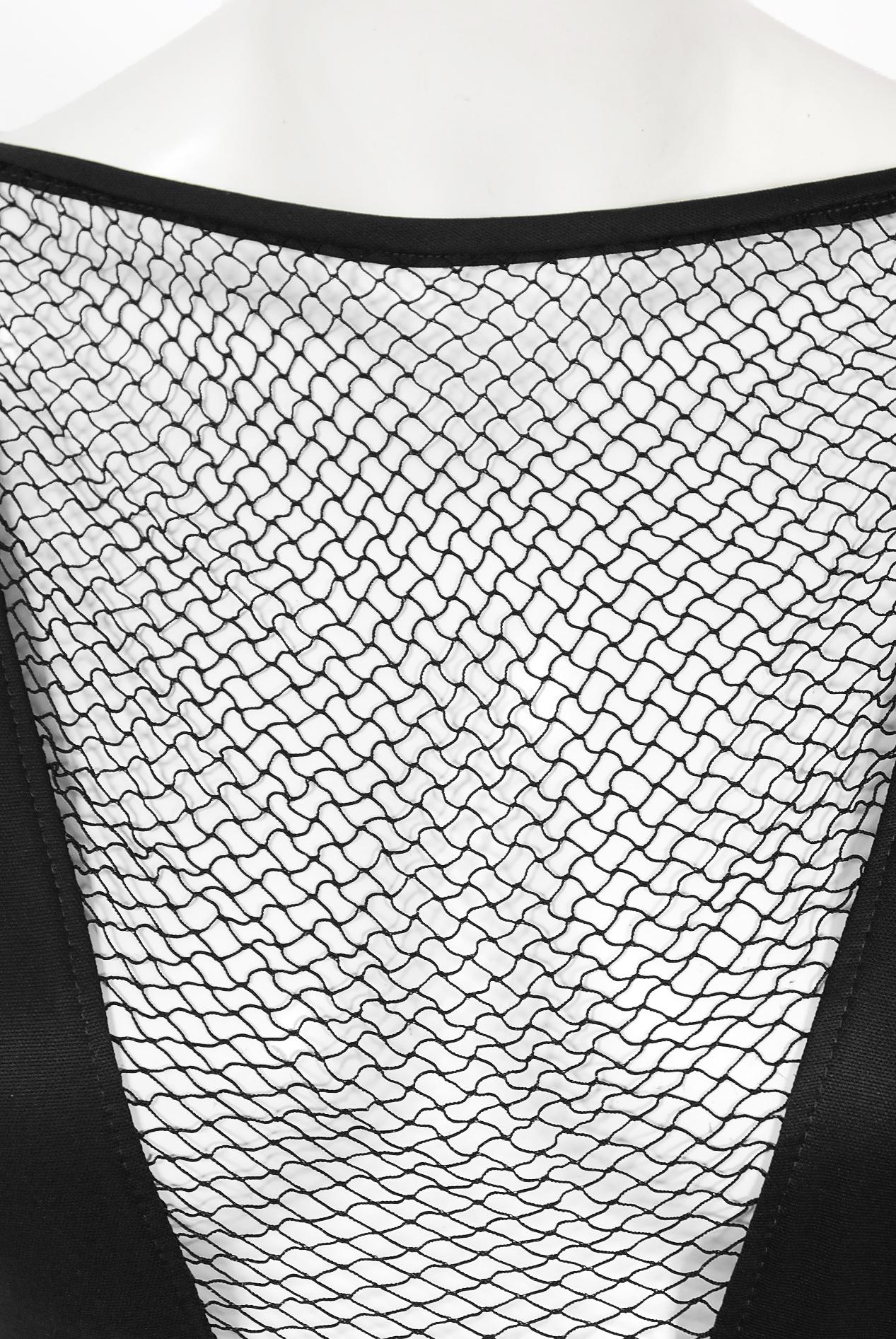Vintage 1964 Cole of California Documented Black Fishnet 'Scandal Suit' Swimsuit 1