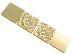 Vintage Hallmarked English Cufflinks in 9k Yellow Gold