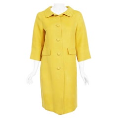 Vintage 1965 Christian Dior Haute Couture Yellow Zsa Zsa Gabor Owned Jacket