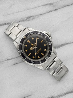 Vintage 1965 Rolex Submariner 5513 Stainless Steel Gilt Dial Automatic 40 mm