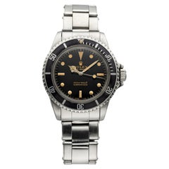 Vintage 1965 Rolex Submariner 5513 Stainless Steel Gilt Dial Automatic 40 mm