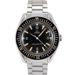 Vintage 1966 Omega Seamaster 300 41MM X 48MM 165.024 Black Steel Automatic Watch