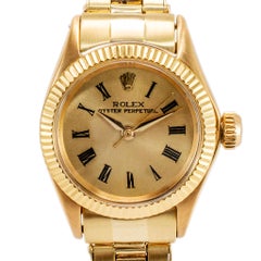 Vintage 1966 Rolex Oyster Perpetual 24MM 6615 Oyster 14K Yellow Gold Watch