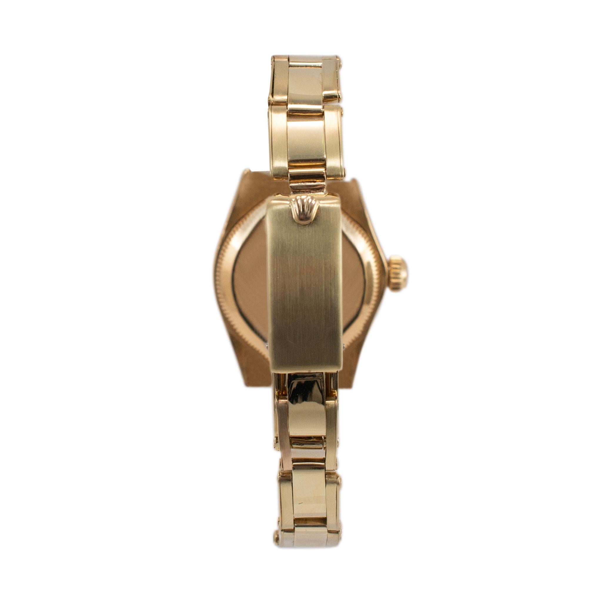 Vintage 1966 Rolex Oyster Perpetual 24MM 6615 Oyster 14K Yellow Gold Watch 1