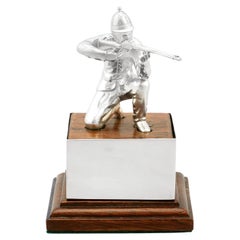 Vintage 1966 Sterling Silver Soldier Presentation Trophy