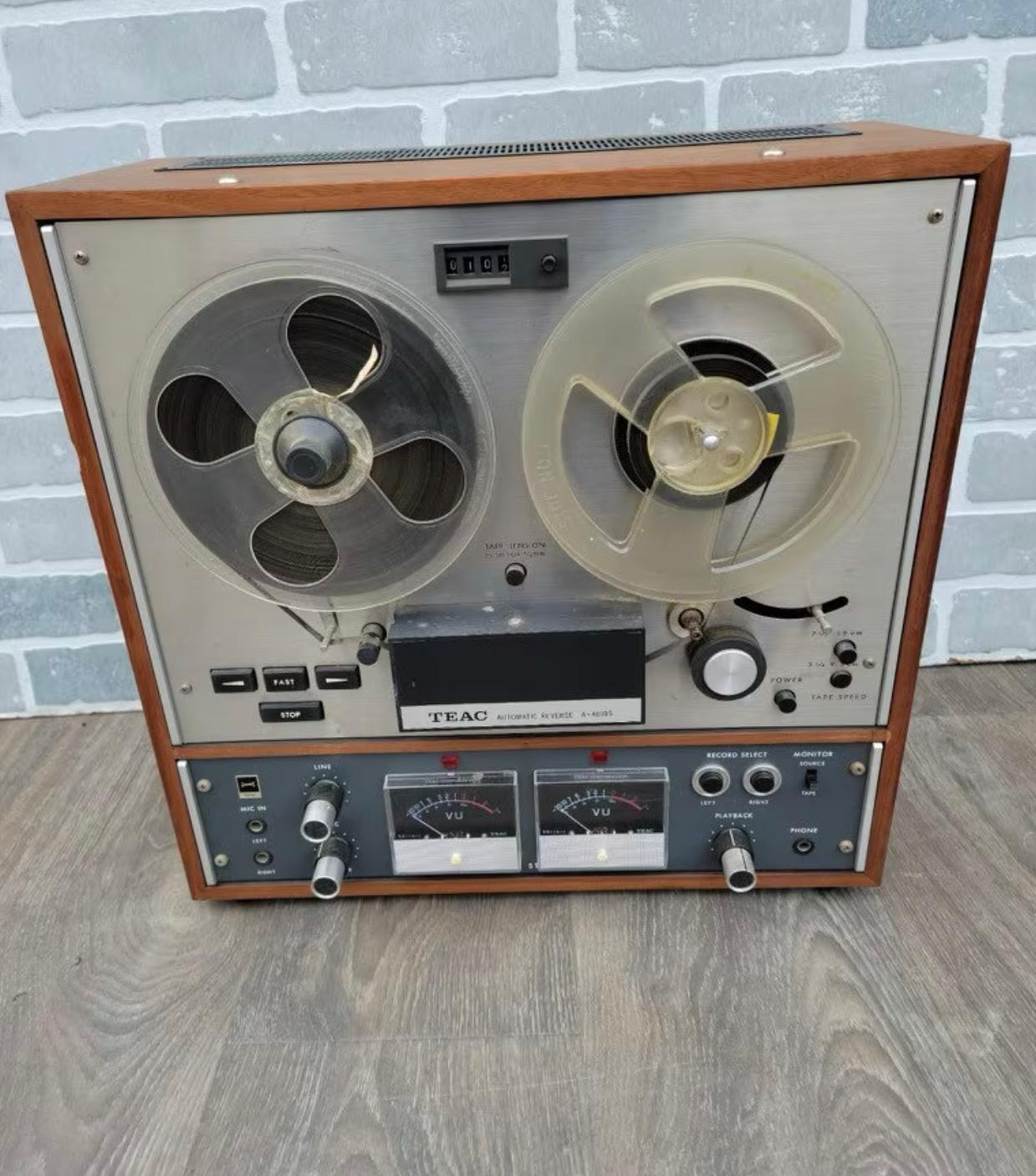 Vintage 1966 TEAC Tascam Reel To Reel Tape Recorder

This Antique Tape Recorded is from the 1960’s. It was advertised as “record in the home and not just the music tapes, and enjoy the FM broadcast a better sound to sound gradually became the boom,