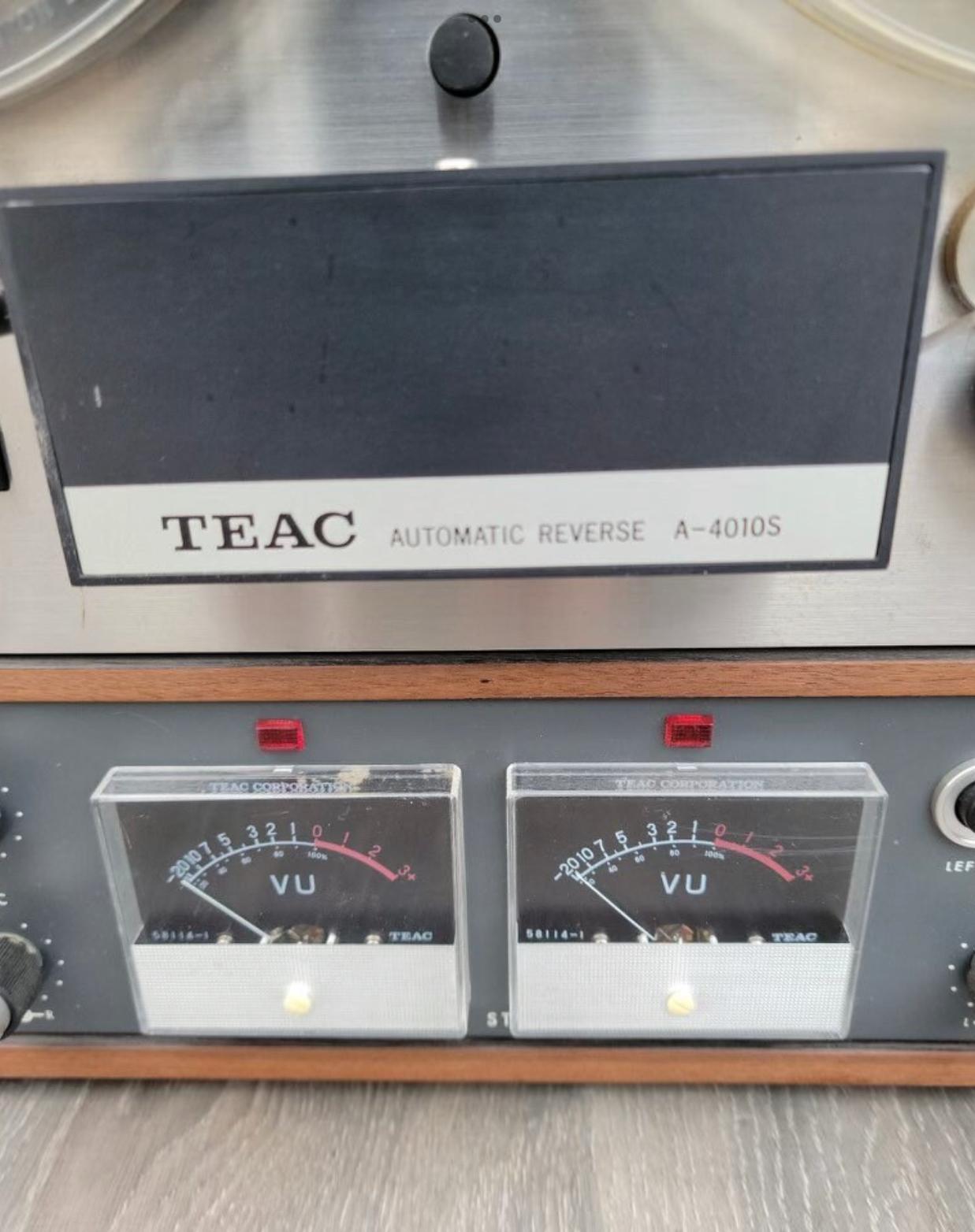 Milieu du XXe siècle Vieux rétroviseur TEAC Tascam Reel To Reel Tape, 1966 en vente