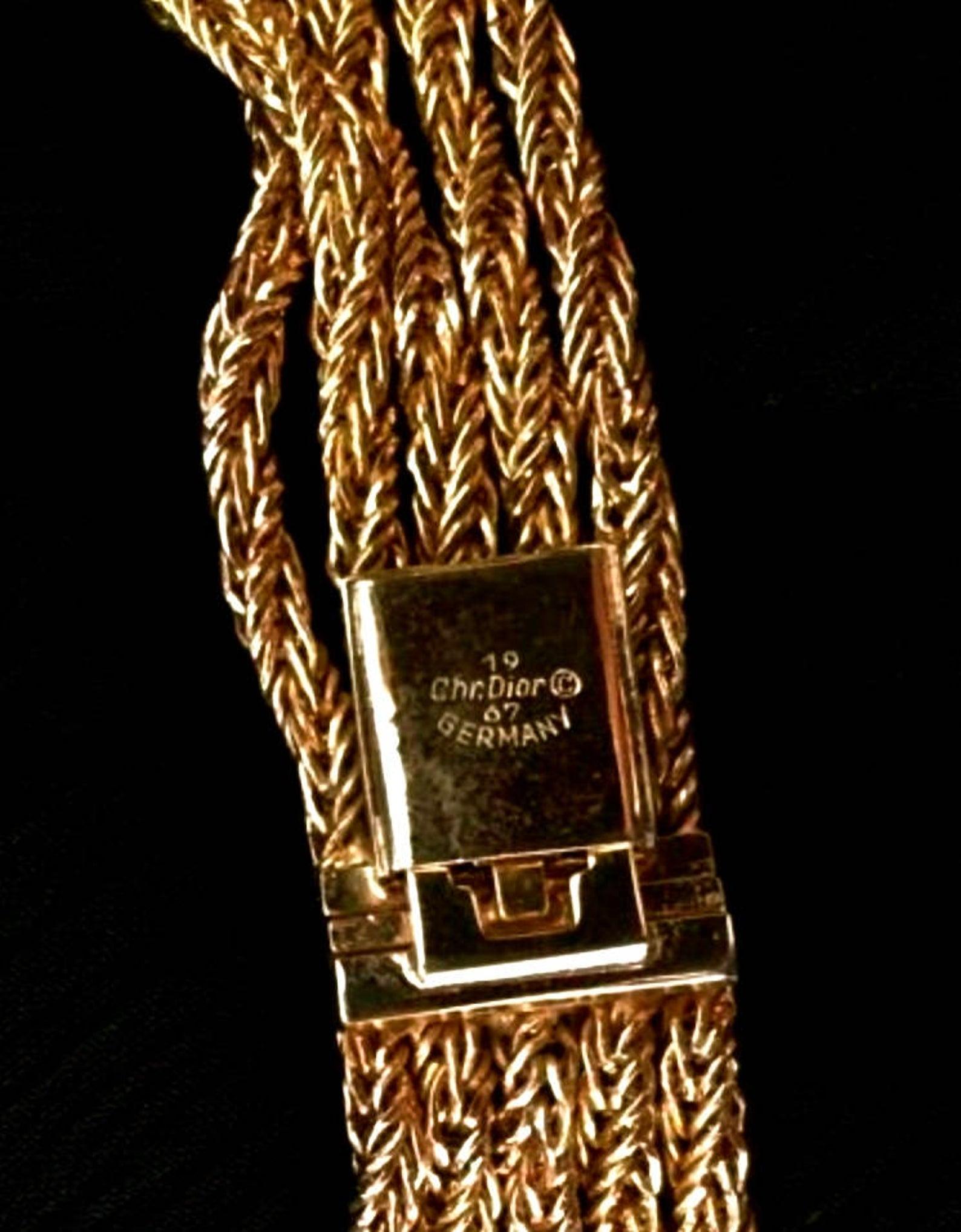 Vintage 1967 CHRISTIAN DIOR Cascading Multi Chain Rhinestone Tassel Necklace 4