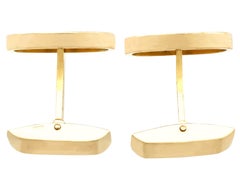 Vintage 18k Yellow Gold Cufflinks by Georg Jensen