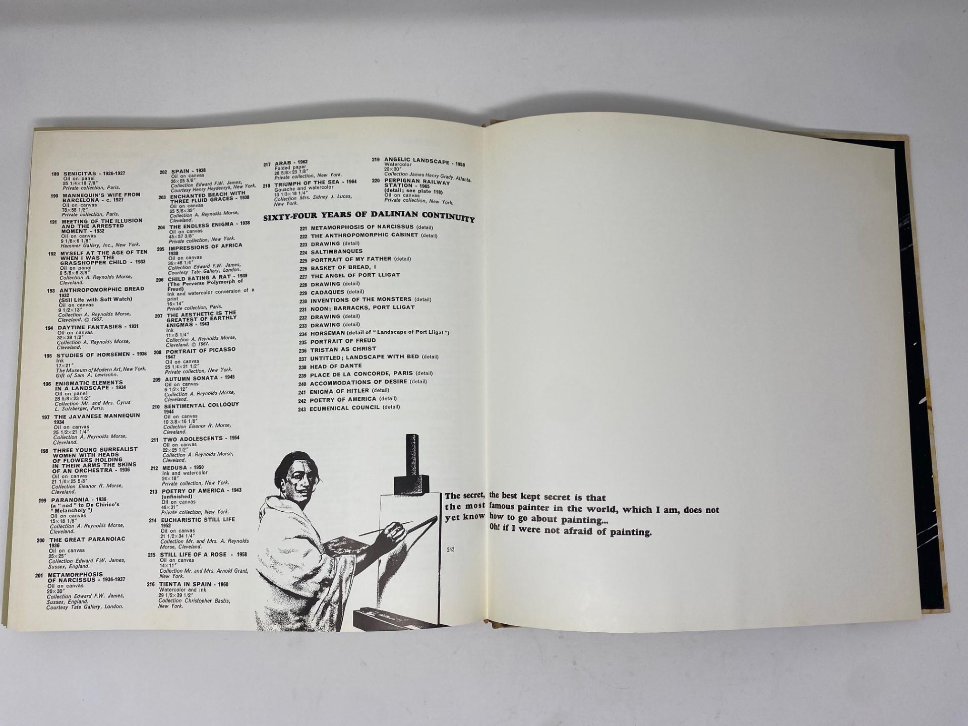 Paper Vintage 1968 Edition Dali de Draeger by Max Gerard Book Art Table Book