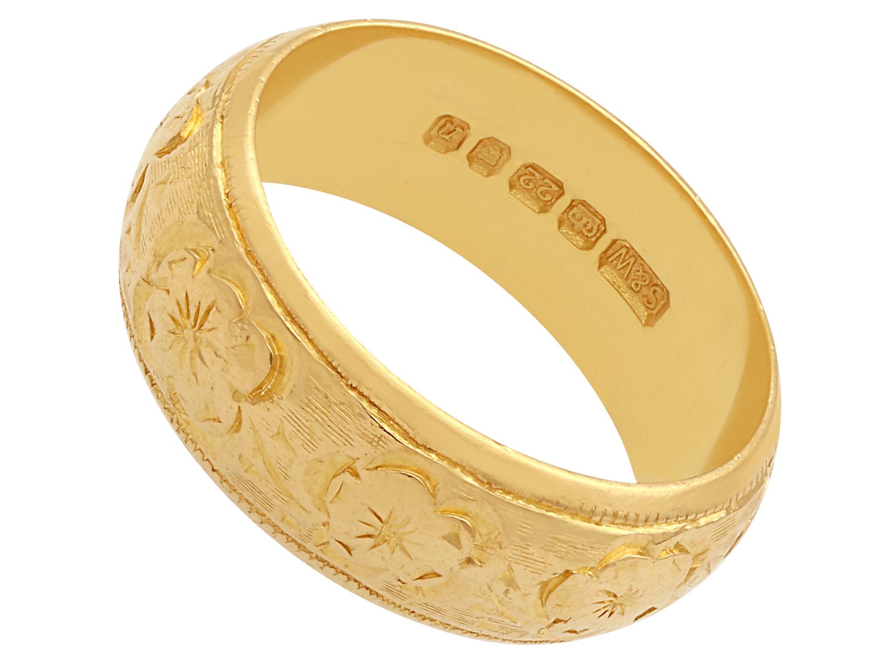 vintage gold wedding band