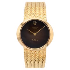 Vintage-Uhr von Rolex aus dem Jahr 1969, 18 Karat Gelbgold, Modell „Cellini“ mit „Vignette“-Zifferblatt, Ref. 3818