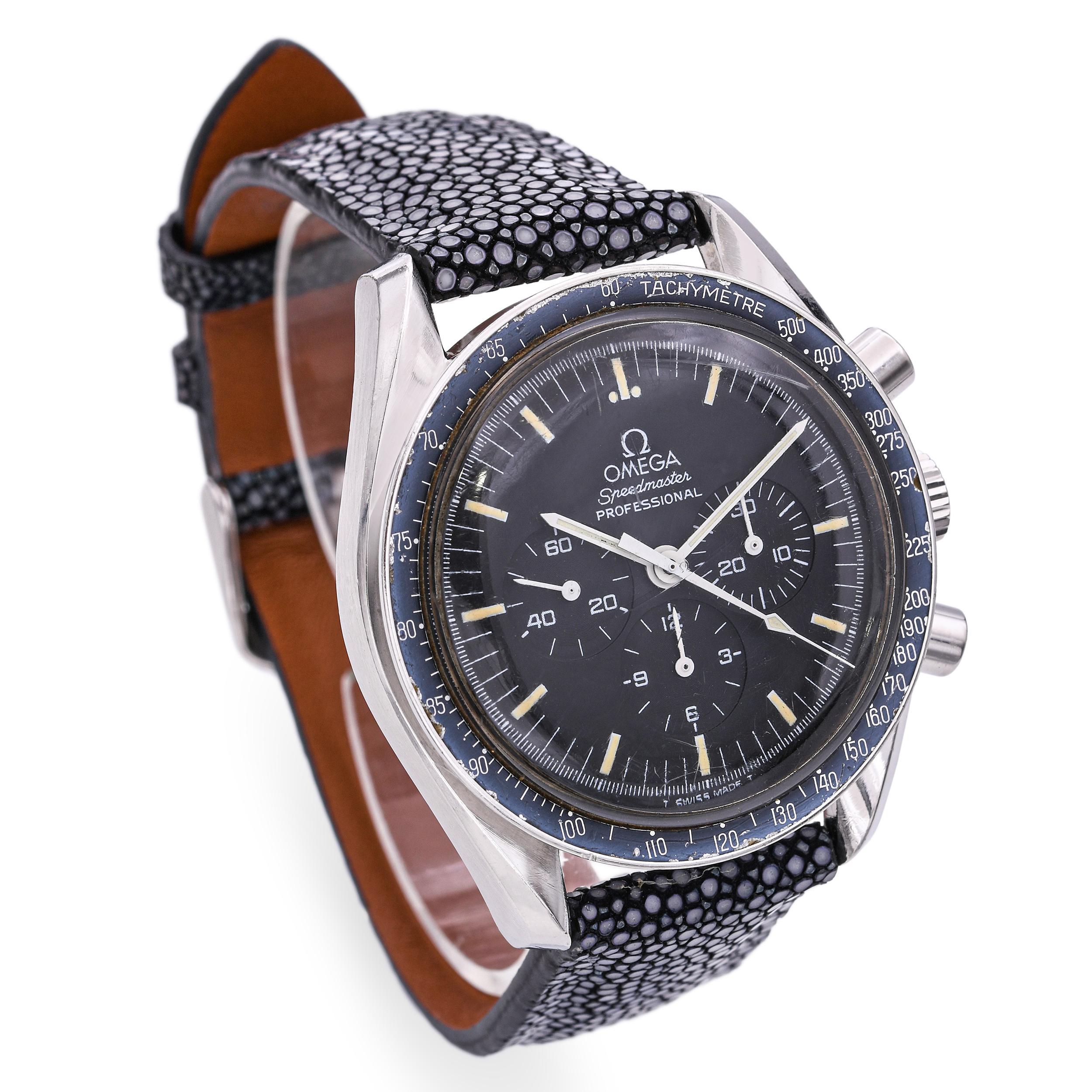 Vintage 1969 Omega Speedmaster Professional 145.022 Herrenuhr DON Lünette im Zustand „Gut“ im Angebot in New York, NY