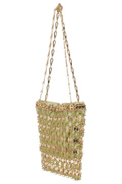 Vintage 1969 Paco Rabanne Gold Nano Shoulder Bag