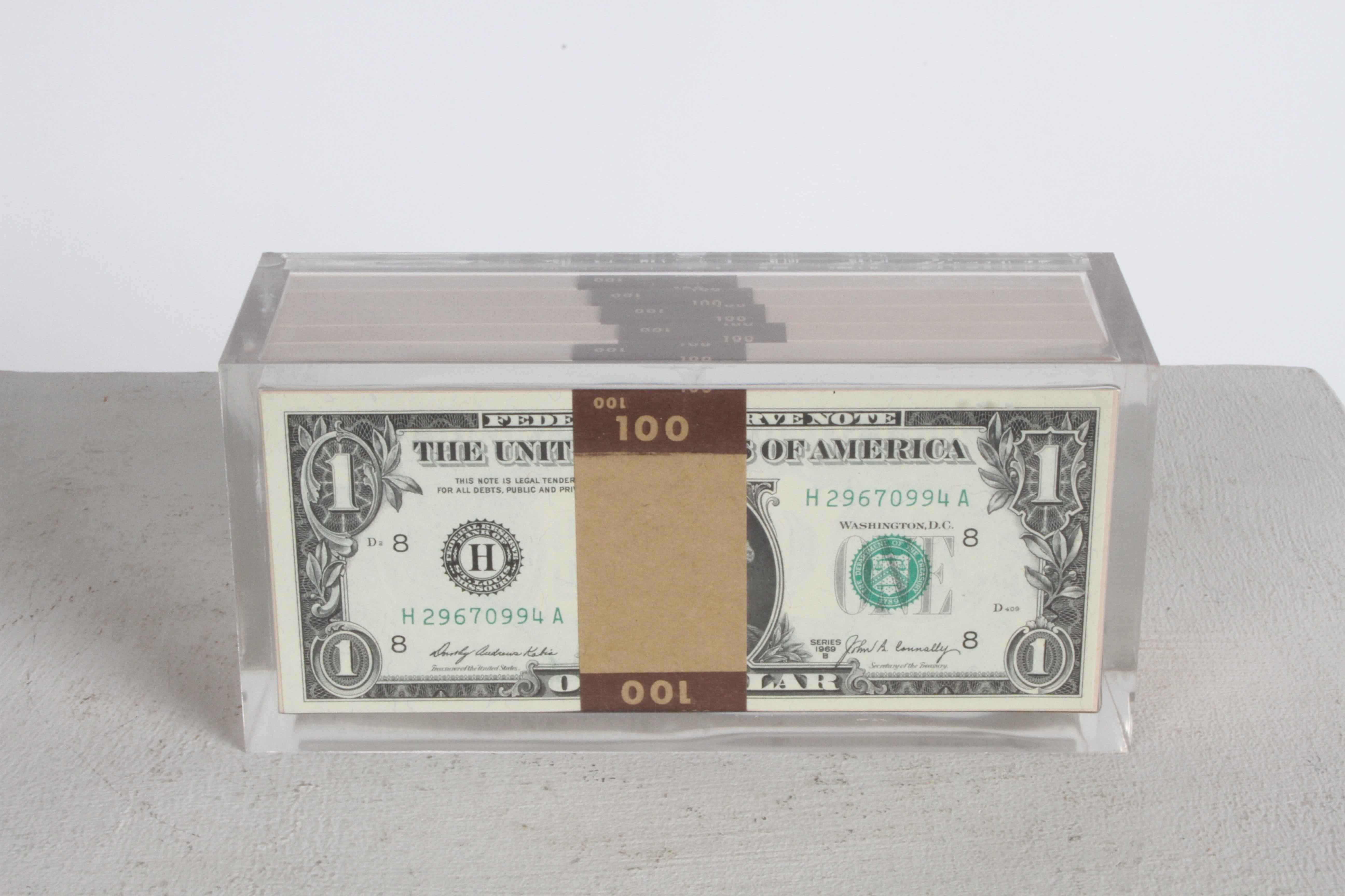 dollar bill box