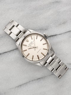 Vintage 1969 Rolex Air-King 5500 Stainless Steel Silver Dial Automatic 34mm