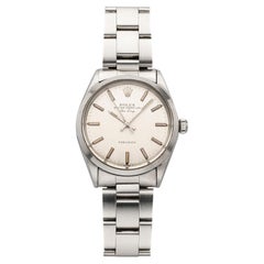 Vintage 1969 Rolex Air-King 5500 Stainless Steel Silver Dial Automatic 34mm