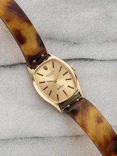 Vintage 1969 Rolex Cellini 3803 18K YG Champagne Dial Manual 24 mm