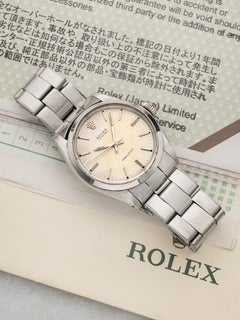 Vintage 1969 Rolex Oyster Precision 6426 Stahl Silber Zifferblatt Handaufzug 34 mm