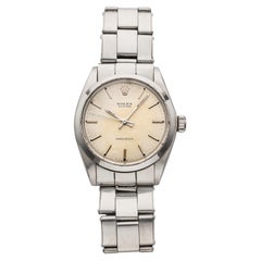 Vintage 1969 Rolex Oyster Precision 6426 Stahl Silber Zifferblatt Handaufzug 34 mm