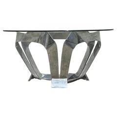 Couchtisch aus Aluminium, Vintage 1970, nach Knut Hestergberg