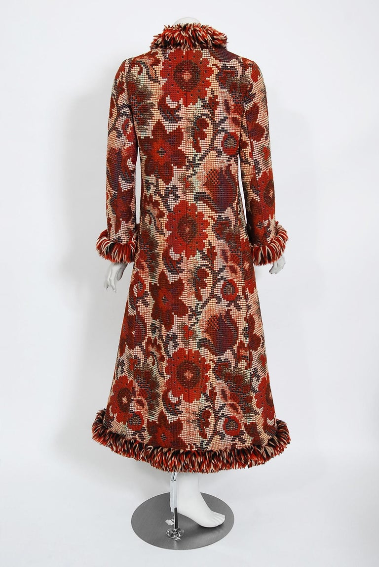 Vintage 1970 Anne Klein Burnt-Orange Floral Wool Tapestry Bohemian Jacket  Coat at 1stDibs | anne klein tapestry coat, vintage tapestry coat, tapestry  coat vintage