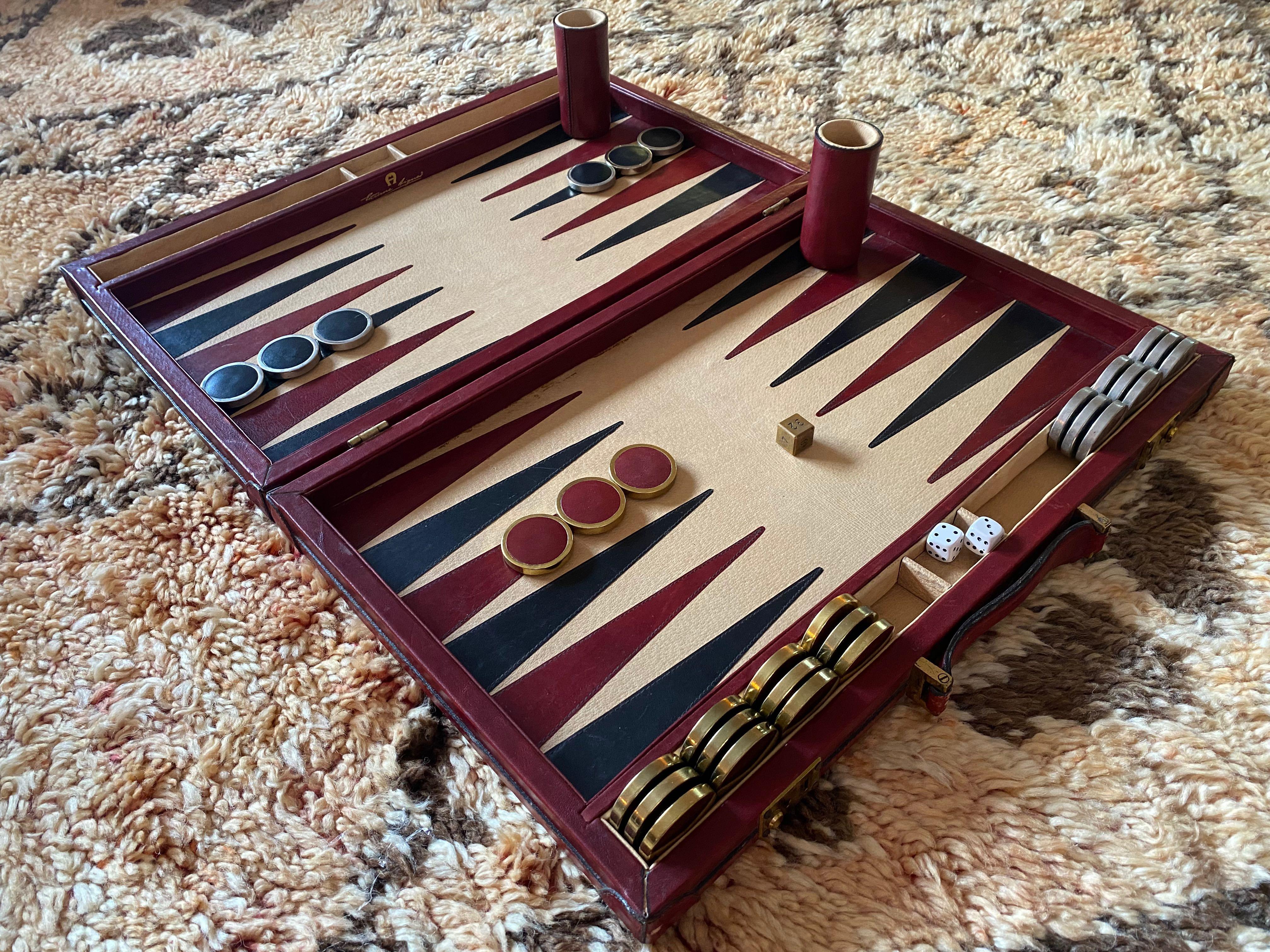 antique backgammon set