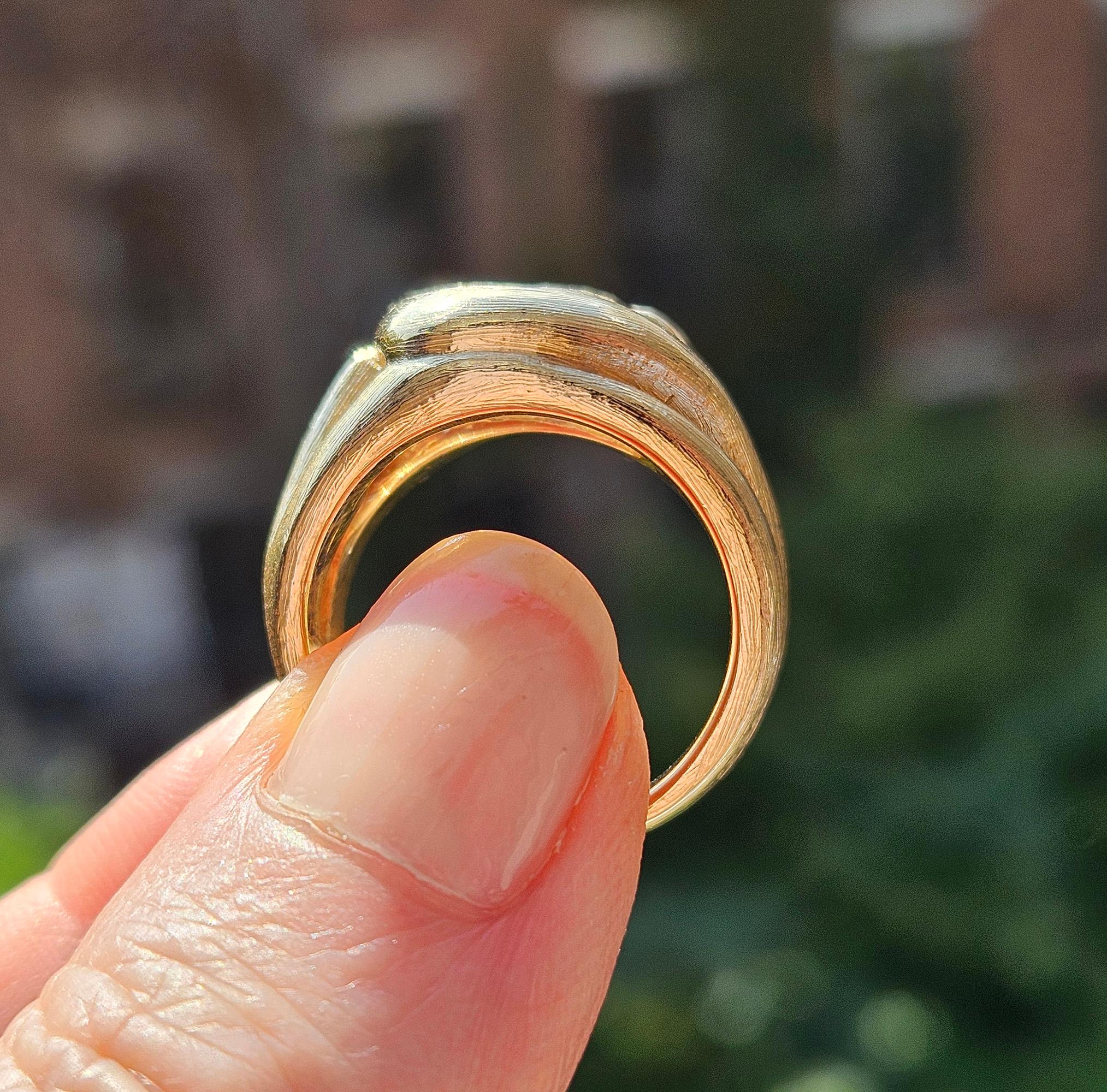 Vintage  1970 GIA 2.18ct Natural ROUND Diamond 14k Yellow Gold Engagement Ring 11