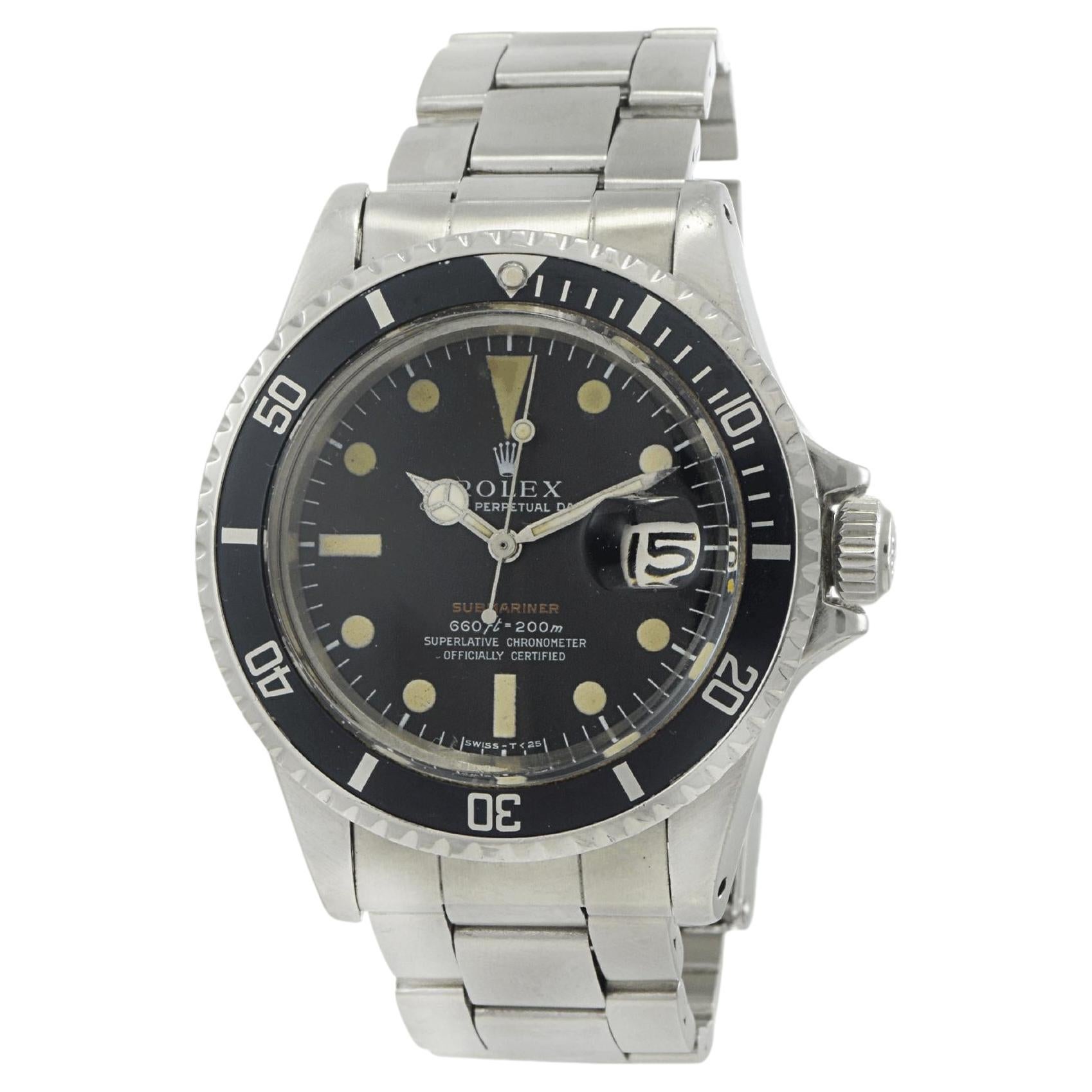 Vintage 1970 Rolex 1680 Red Submariner