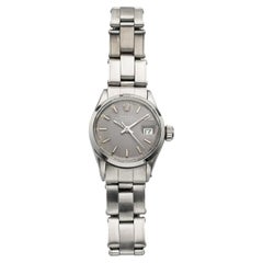 Rolex Vintage 1970 Lady Datejust 6516 Acciaio Grigio Quadrante Sunburst Automatico 26mm