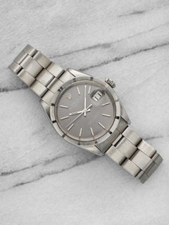 Vintage 1970 Rolex Oyster Perpetual Date Stahl 1501 Auto Silver Index 34mm