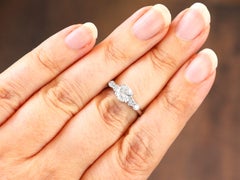 Vintage 1970s 1.21 Carat Diamond and Platinum Engagement Ring