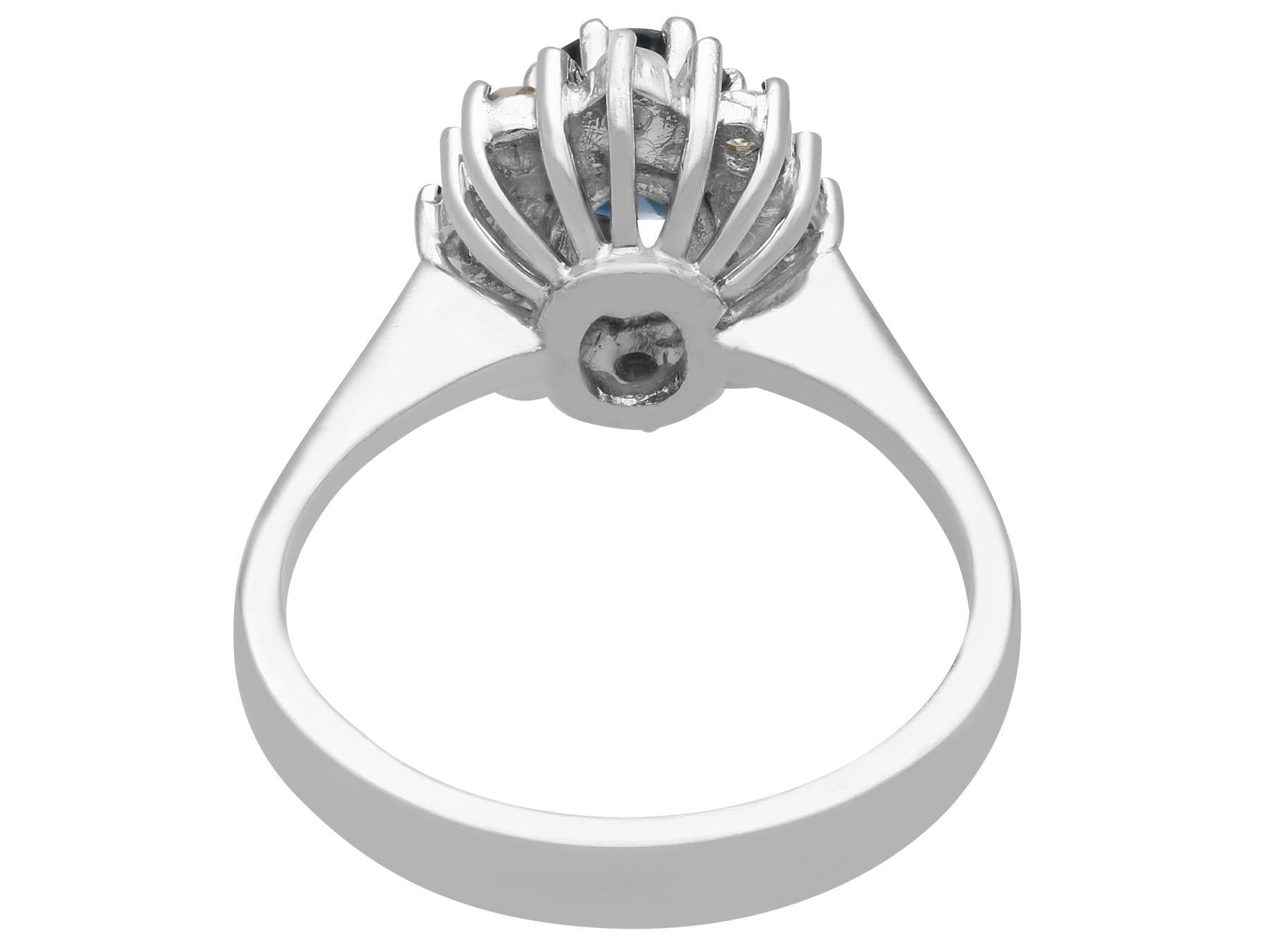 1970s sapphire and diamond ring