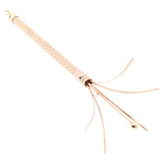 Vintage 1970s 9K Yellow Gold Engine Turned Swizzle Stick