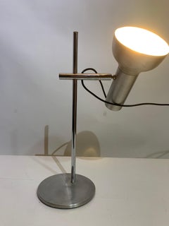 1970s Vintage Articulated Desk Lamp in Brushed Chrome, Modern Design