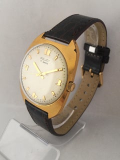 Vintage 1970s AU20 Gold-Plated POLJOT Mechanical Watch