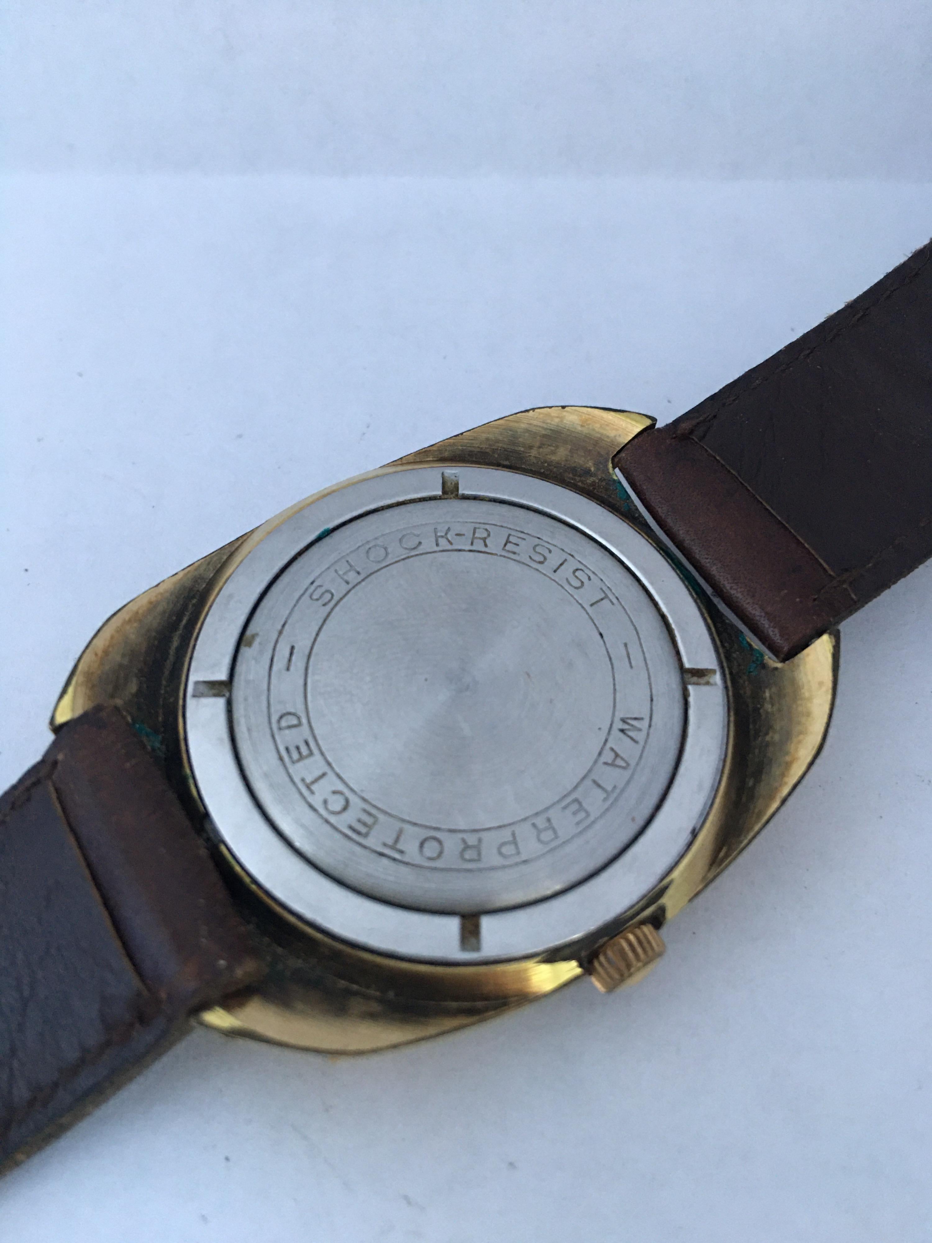 Vintage 1970s AU20 Gold-Plated POLJOT Mechanical Watch In Good Condition In Carlisle, GB