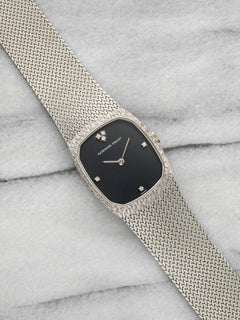 Vintage 1970s Audemars Piguet Cobra 18k WG Black Diamond Dial Manual 27mm
