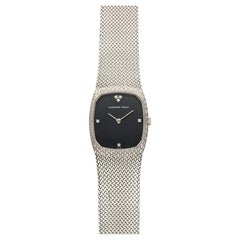 Vintage 1970s Audemars Piguet Cobra 18k WG Black Diamond Dial Manual 27mm