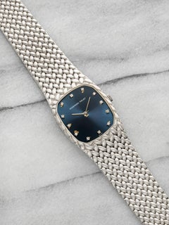 Vintage 1970s Audemars Piguet Cobra 18K WG Blue Diamond Dial Manual 27mm