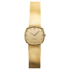 Vintage 1970s Audemars Piguet Cobra 18K YG Champagne Diamond Dial Manual 33 mm