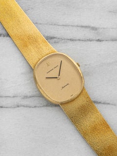 Vintage 1970s Audemars Piguet Ellipse 18K YG Auto Champagne Glitter 31mm